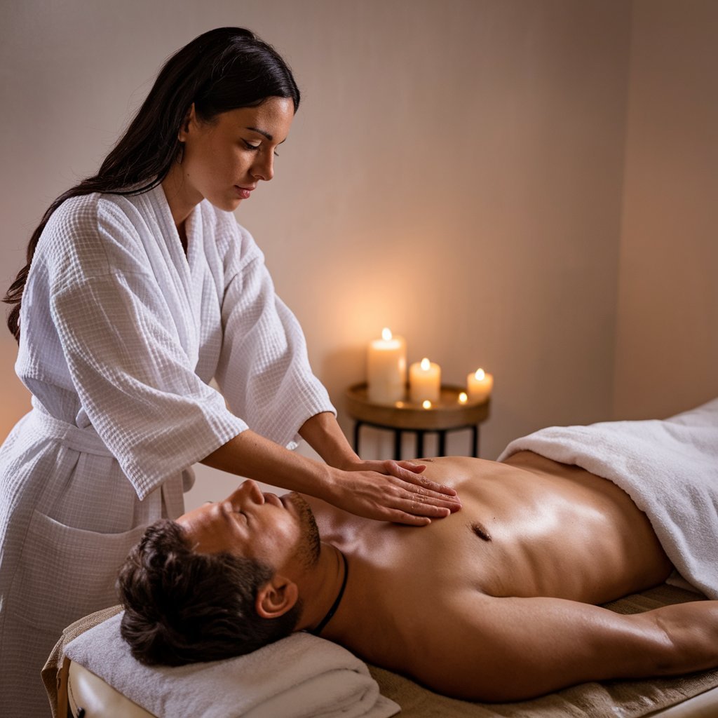 Massagem Tântrica no Aruna SPA, em Campinas. Conexão corporal profunda e relaxamento para corpo e mente.