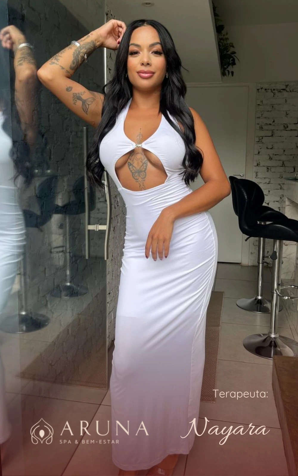 Massagem terapêutica com a massoterapeuta Nayara.