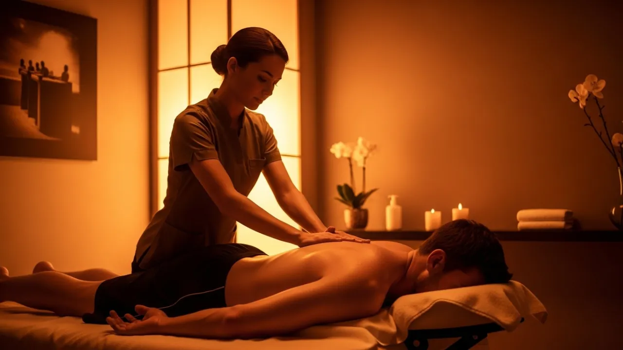 Massagem pós-treino para recuperação muscular no Aruna SPA Campinas